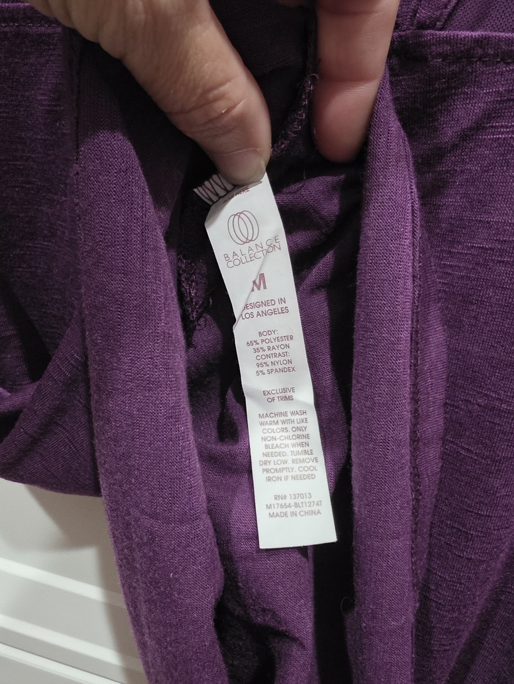 Balance Collection Plum Top - Picture 3 of 4